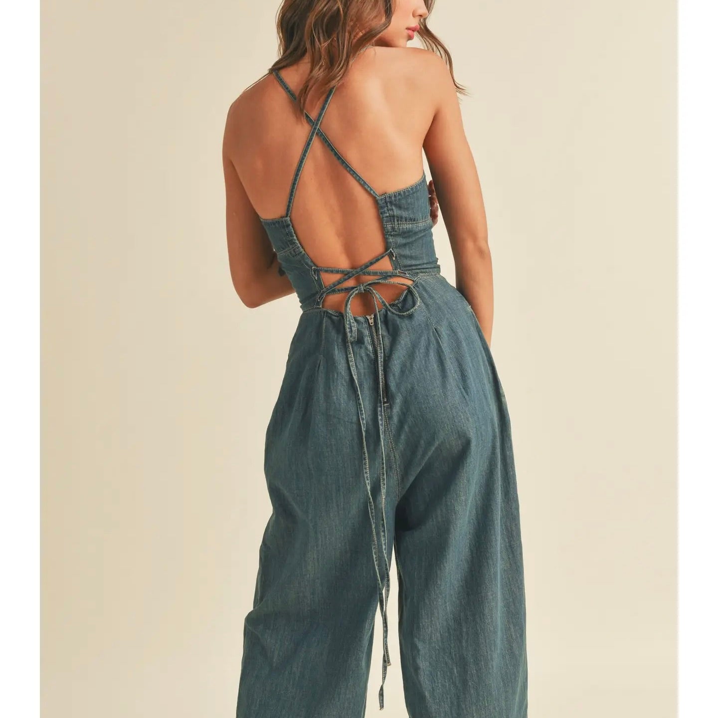 Willa's Washed Denim Jumpsuit