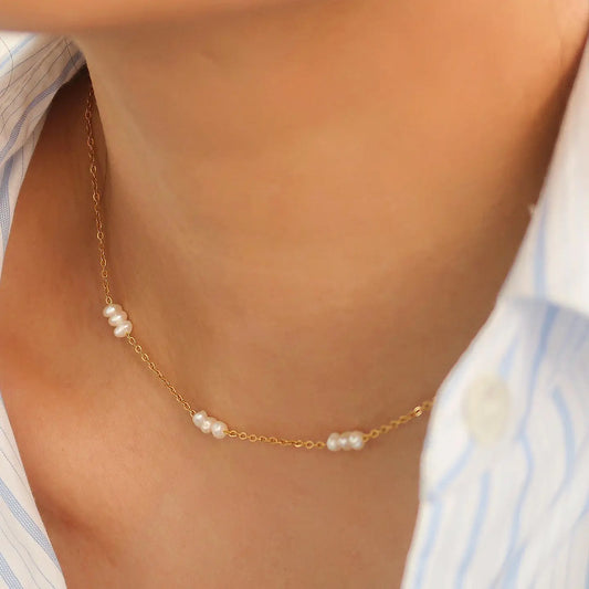 Leilani Multi-Pearl Choker