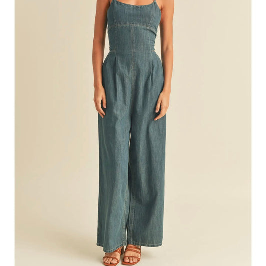 Willa's Washed Denim Jumpsuit